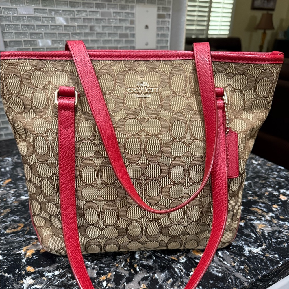 COACH 2016 Outline Zip Top Tote - Picture 11 of 12